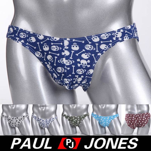 

wholesale-mens underwear with pattern underwear 6 colors comfortable y-front fashion briefs cl7077, Black;white
