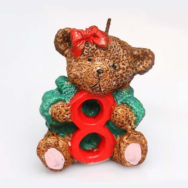 

Cartoon Bear Birthday Candles Children Birthday Party Cake Decoration Creative Art Number Candles Promotion Gift SD942