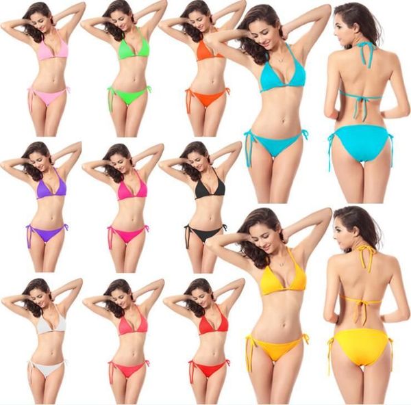 Yeni mayo bikini mayo klasik moda dolgu bikini seksi iç çamaşırı ekle