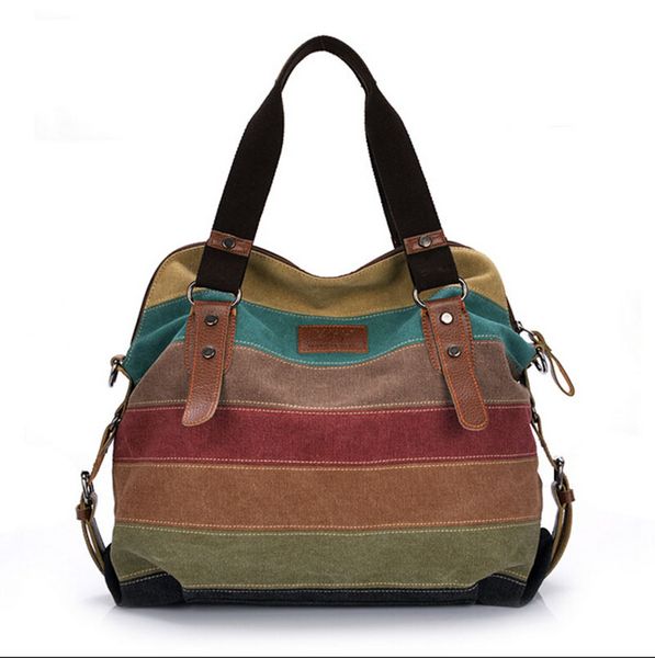 

wholesale-2015 fashion women famous brand designer patchwork canvas shopping shoulder crossbody messenger bags ladies casual tote handbags