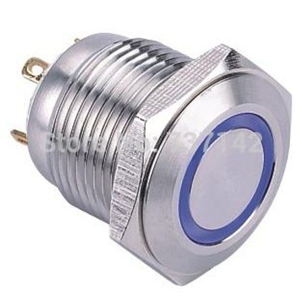 ELEWIND Interruttore a pulsante momentaneo illuminato ad anello da 16 mm (PM161F-10E/J/B/2.8V/S)