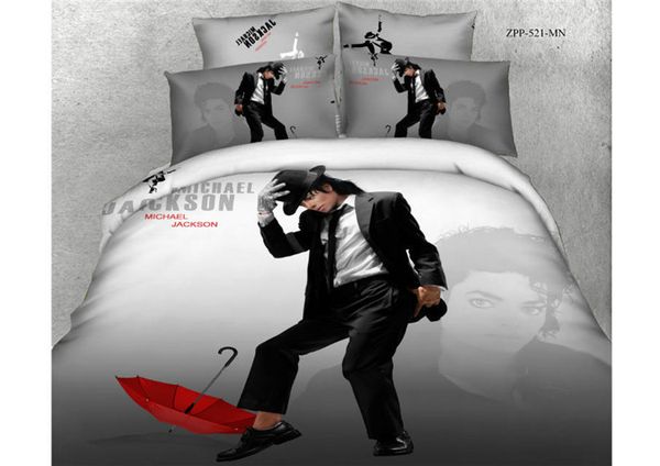 3d Oil Bedding Set With Mj White And Black For Sale Comforter