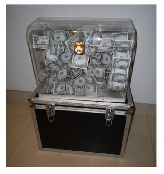 

crystal money chest- stage magic