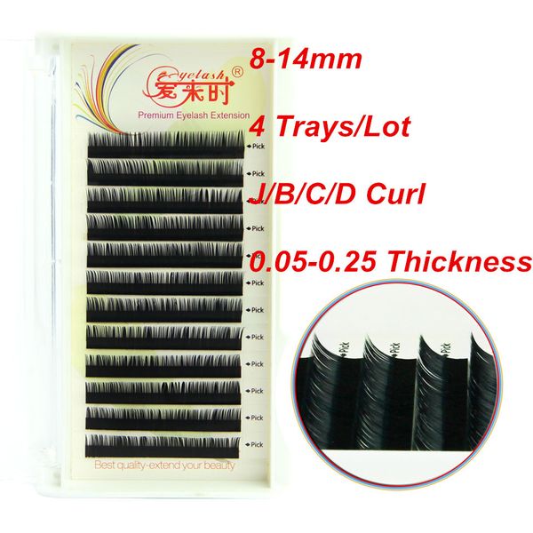 Wholesale-Eyelashes Extension 3D Volume Silk Korean Heat Resisant Fiber Natural Long Free Shipping