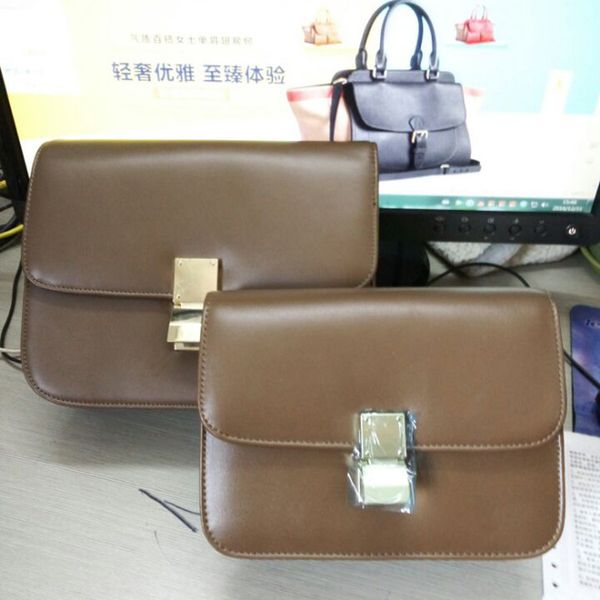 

college style fashion simple women shoulder bags new trend genuine leather shoulder bag tofu retro bag lady messenger dust bag