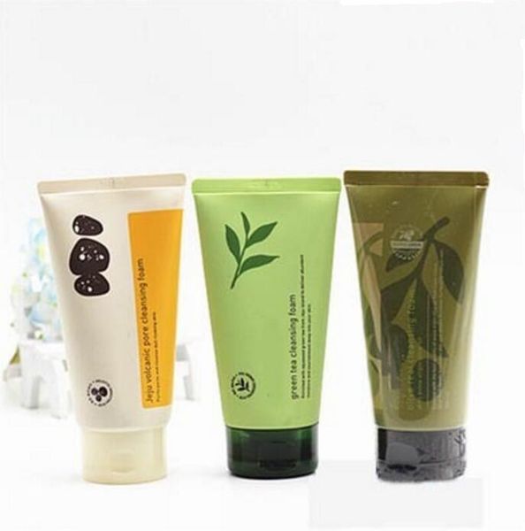 

оригинал корея чеджу вулканические поры очищающая пена глубоко моющее средство черная голова лечение акне нос черноголовых remover