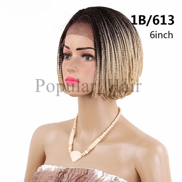 2019 Lace Wigs Two Tone Bob Synthetic Lace Front Wig With Baby