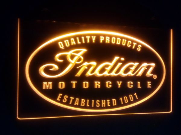 

знак неонового света Сид цвета логотипа 7 обслуживания мотоцикла Б-122 Индийский