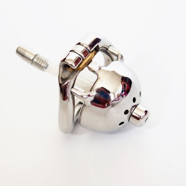 

new lock devices catheter cage steel urethral 45mm stainless men design super male length cage short cock small for chastity kdqff