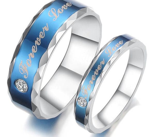 

stainless steel couple rings opk fashion korean jewelry male and female senior couple titanium engagement rings anillos de oro 316l jewelry, Silver