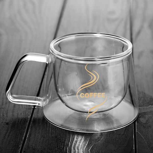 

double wall mug office mugs heat insulation double coffee mug coffee glass cup drinkware milk drophipping 2019