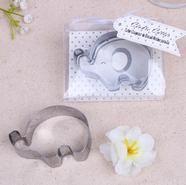 

50set lot metal lucky elephant cookies cutter favors for baby shower wedding favours wholesales ing