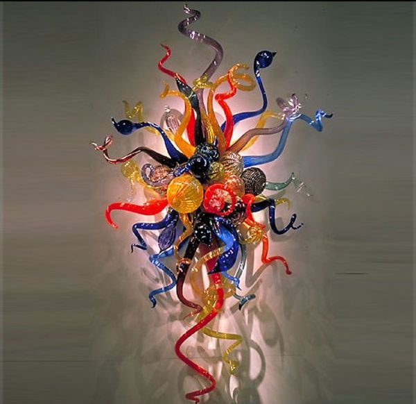 

chihuly style lamp blown glass wall lighting for home decor customzied colored modern decorration art lamps with ce ul certificate