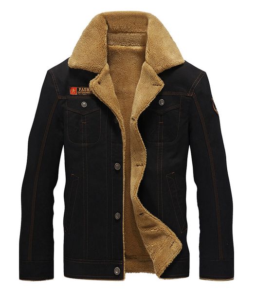 

military jacket men winter cotton jacket coat army pilot jackets men's air force parkas, Black;brown