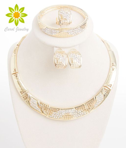 

Новая Мода Африканский Костюм Горный Хрусталь Комплект Ювелирных Изделий Романт