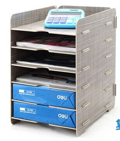2019 Wholesale Diy Creative Office Supplies Desktop Wooden Cases