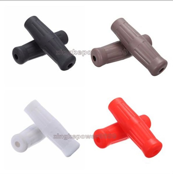 

1" motorcycle classic vintage coke bottle handlebar hard rubber hand grips