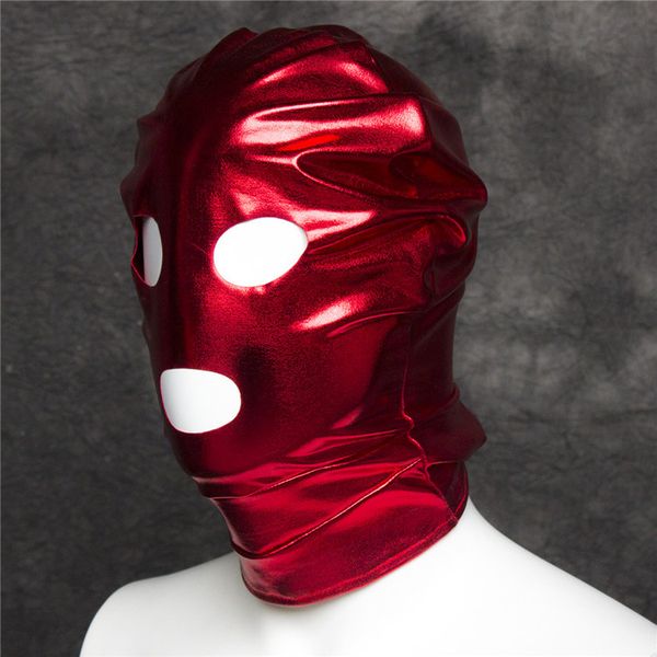 

w1021 shipping open fetish head toys hood bondage mouth games red ree mask qrlvu