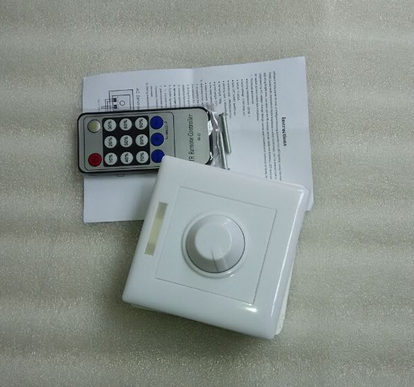 1 pcs venda Quente Infrared 14-Key Triac Dimmer 110 V 220 V Knob Triac LED Interruptor Dimmer para Lâmpada Regulável / Holofotes / Downlights