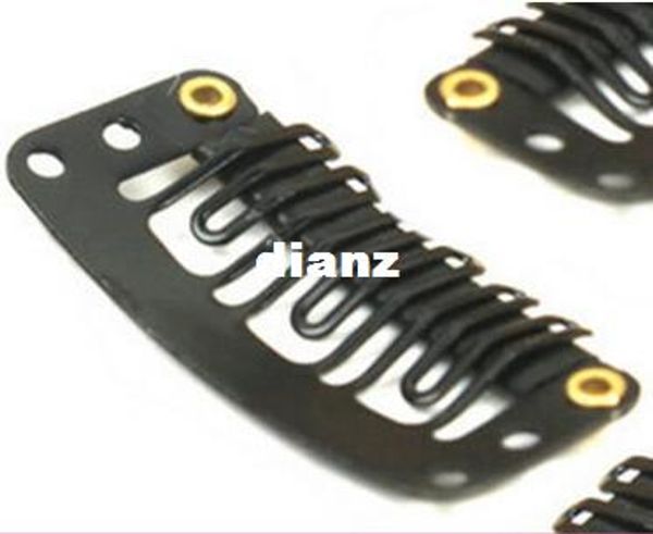 

fashion u shape snap clip for hair extension wig weft 32mm