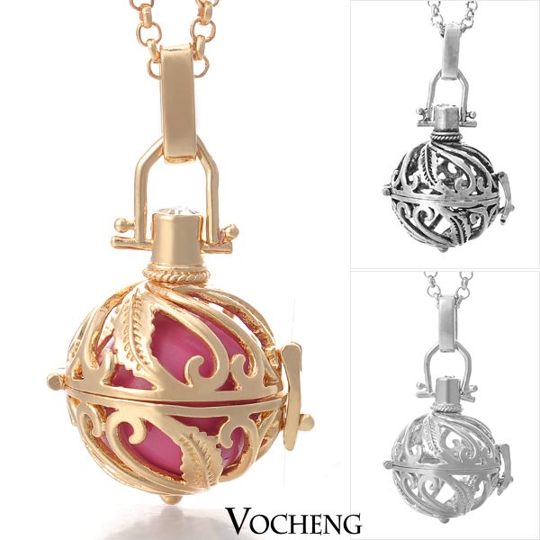 

Звонящий по телефону гармония ожерелье 3 цвета покрытие Ангел мяч подвески VA-002