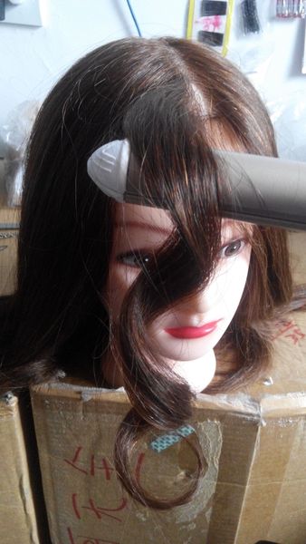 2020 Wholesale 100 Human Hair Mannequin Head 18 Dark Brown Great