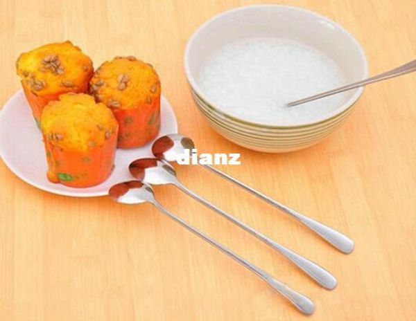 

ice cream tea coffee handled long handle stainless steel spoons flatware