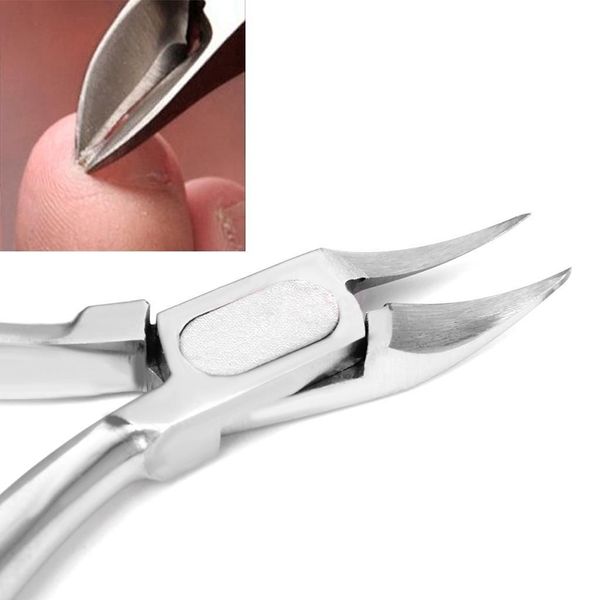 Wholesale-aço inoxidável toenail scissor clipper encravado unha pedicure kit