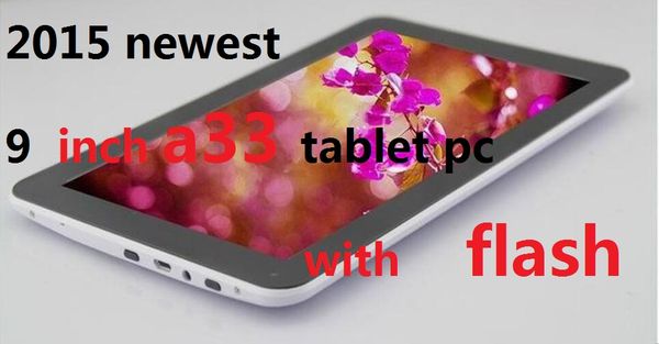 

quad core 9 inch tablet pc with bluetooth flash 512mb/8gb a33 andriod 4.4 1.5ghz