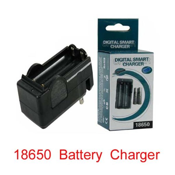 Caricabatteria doppio caricabatterie ricaricabile doppia AC 18650 Caricabatterie doppio tipo US per batteria 18650 Li-Ion 3.6 v 3.7 v con scatola al minuto