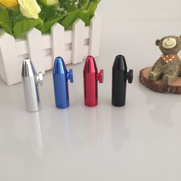 

aluminum snuff paper tabaco metal n snorter smoking vape click pipe pipe grinder bullet gift vaporizer rolling machine vfist