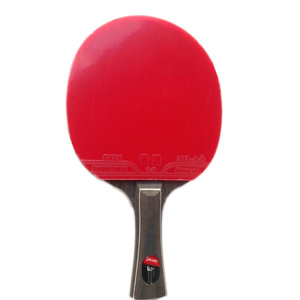 

wholesale- ebony five-floors pure wood table tennis racket double-sided anti-plastic