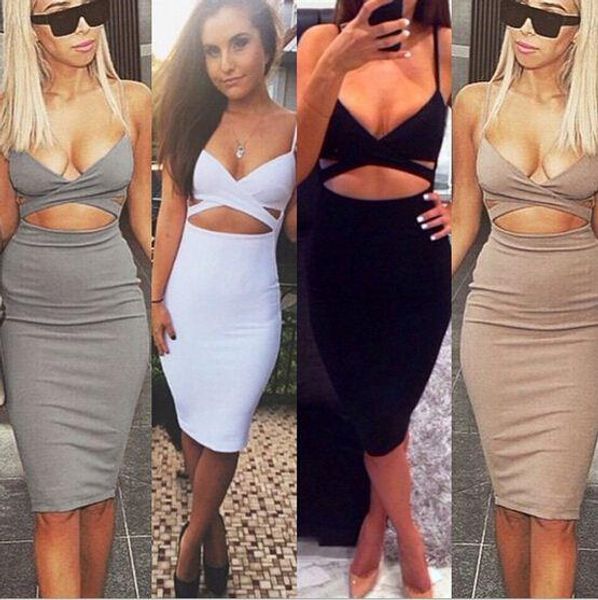 2 piece black bodycon dress