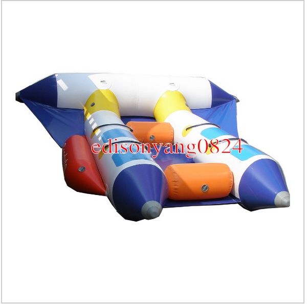 

4 seater inflatable flying fish tube towable,inflatable banana fly fish