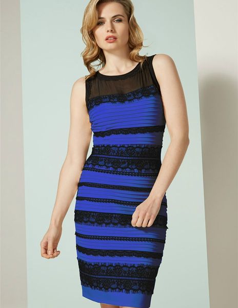 

wholesale-it looks white and gold or blue and black same style women dress royal-blue dress the dress lace bodycon dress, Black;gray