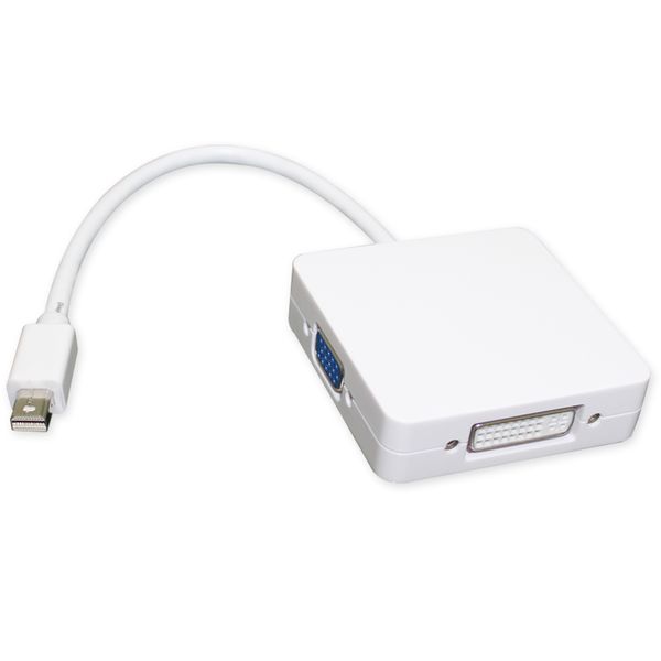 

Mini DP DisplayPort-HDMI VGA Адаптер DVI Кабели 3 в 1 Адаптеры для Apple Mac Pro PC Розничная упаковка C07V