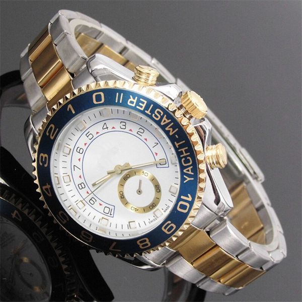 

reloj hombre new tag mens watches brand luxury designer watch men automatic day date gold wristwatches bracelet quartz clock, Slivery;brown