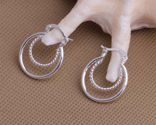 Moda (fabricante de jóias) 40 PCs muito Brincos redondos de Smoothmatte 925 Sterling Silver Jewelry Price Fashion Shine Brincos