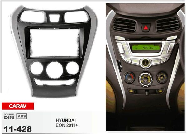 Carav 11 428 Top Quality Radio Fascia For Hyundai Eon 2011 Stereo Fascia Dash Cd Trim Installation Kit Cool Accessories For Cars Interior Cool