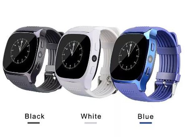 

For Android New T8 Bluetooth Smart Pedometer Watches Support SIM &TF Card With Camera Sync Call Message Men Women Smartwatch Watch