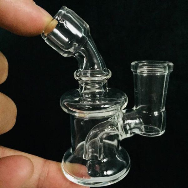 Nuovo arrivo 3.2 pollici Mini Bong Glass Dab Rigs Tubi d'acqua 14mm Femmina Recyler Heady Breaker Bong Tubi Oil Rigs Tubi a mano