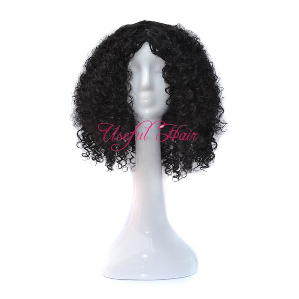 Hüpfende Locken, bequeme Mikrogeflecht-Perücke, geflochtene Afroamerikaner-Perücken, KINKY CURLY STYLE, OMBRE-GRAU-FARBE, 18-Zoll-Synthetikperücken für schwarze Frauen