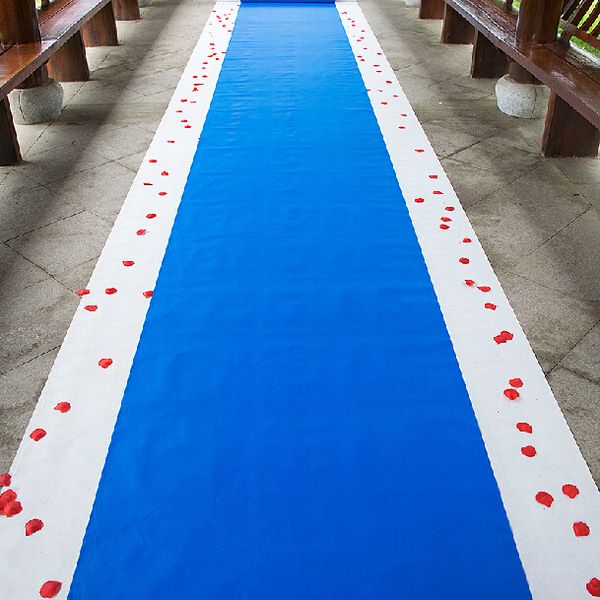 

20 метров/рулон королевский синий свадебная тема нетканое полотно ковер проход Бе