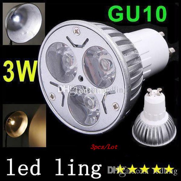

Кри светодиодный прожектор светодиодные лампы 3W 3x1W GU10 MR16 E27 GU5.Освещение комнаты потолка Downlight фары 3 GU 10 домашнее