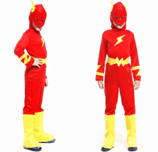 childrens cosplay 3 7 years party kids comic marvel blitz flash man not muscle halloween