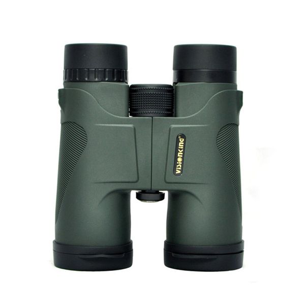 10x42 Ampliação Visionking Binocular 10x Durável Blindado Blindado Compacto Corpo Ideal Para Caça Camping Design Ergonômico Verde