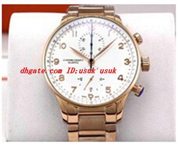 

brand new sell luxury wristwatch 18k rose gold mens quartz sports watch white dial men's movement wrist watches, Slivery;brown
