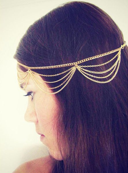 

queen and princess style, beatiful hair decoration in tassels, alloy material, no fade, and ing, Silver