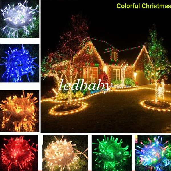 

2015 new est dhl 10m 100leds colorful led string fairy light xmas christmas party wedding lights twinkle lights ce rohs