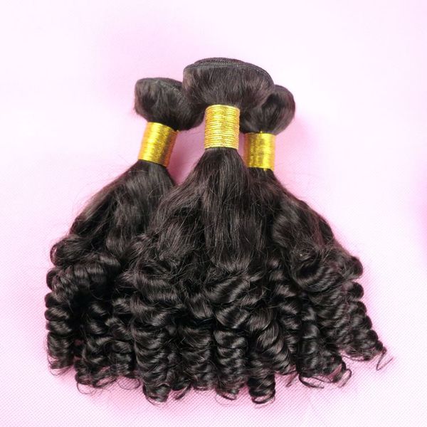 Связки человеческих волос девственницы Бразильские человеческие волосы плетут утки Funmi 8-34 дюйма необработанные перуанские индийские монгольские оптовые наращивания человеческих волос